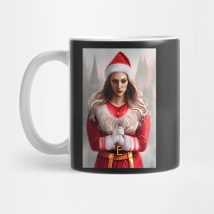 Beautiful Anime Portrait In Santa Claus Costume 2 Mug